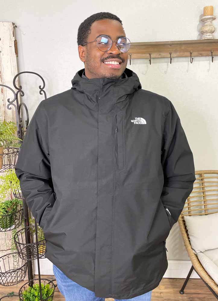 Men s Carto Triclimate Jacket Black by The North Face