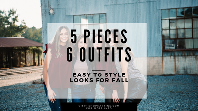 Five Items, Six Outfits!  Essentials to Making Getting Dressed Easier This Fall!