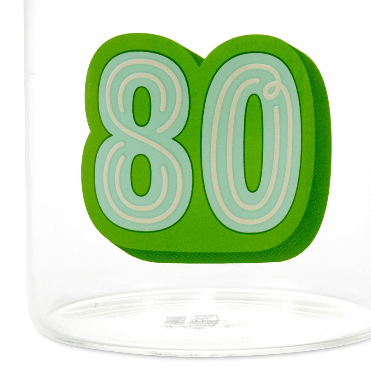Hallmark Glass 80th Birthday Mug, 17.5 oz.