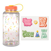 Hallmark Confetti Water Bottle With Stickers, 32 oz.