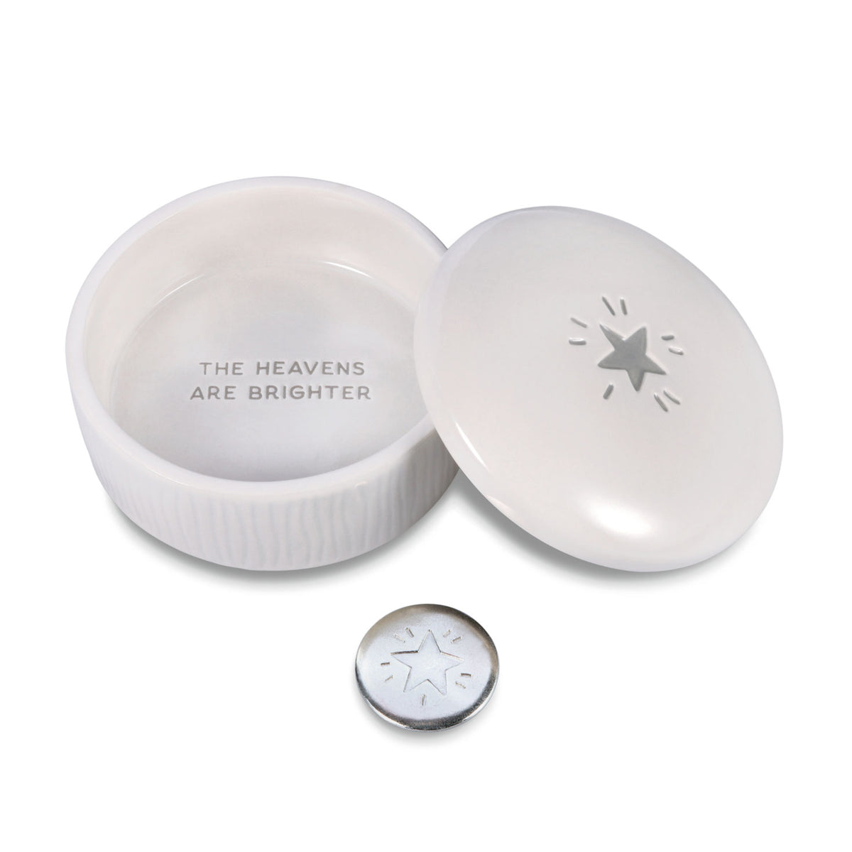 Hallmark Heavenly Star Lidded Trinket Dish With Token