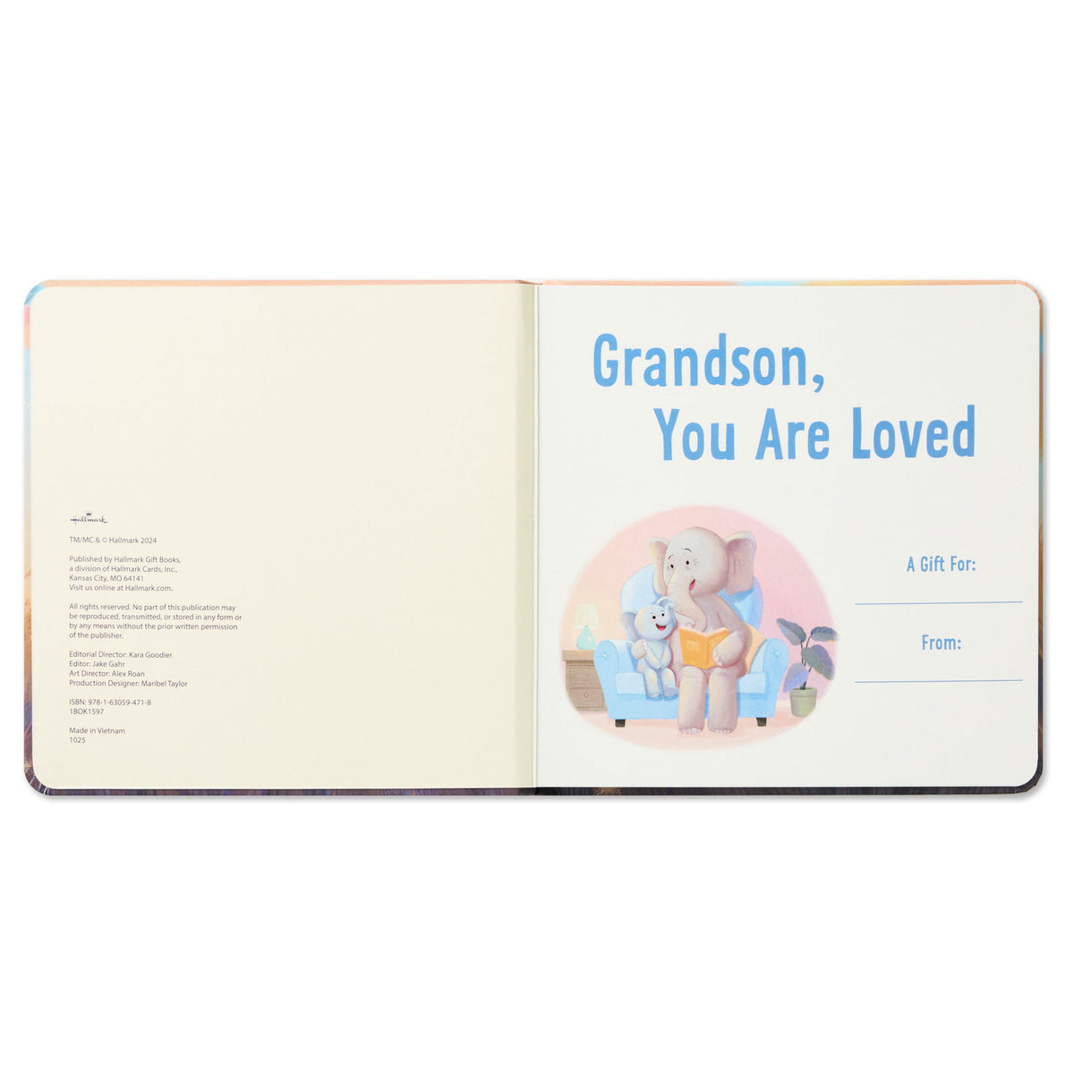 Hallmark Grandson You Are Loved Board Book