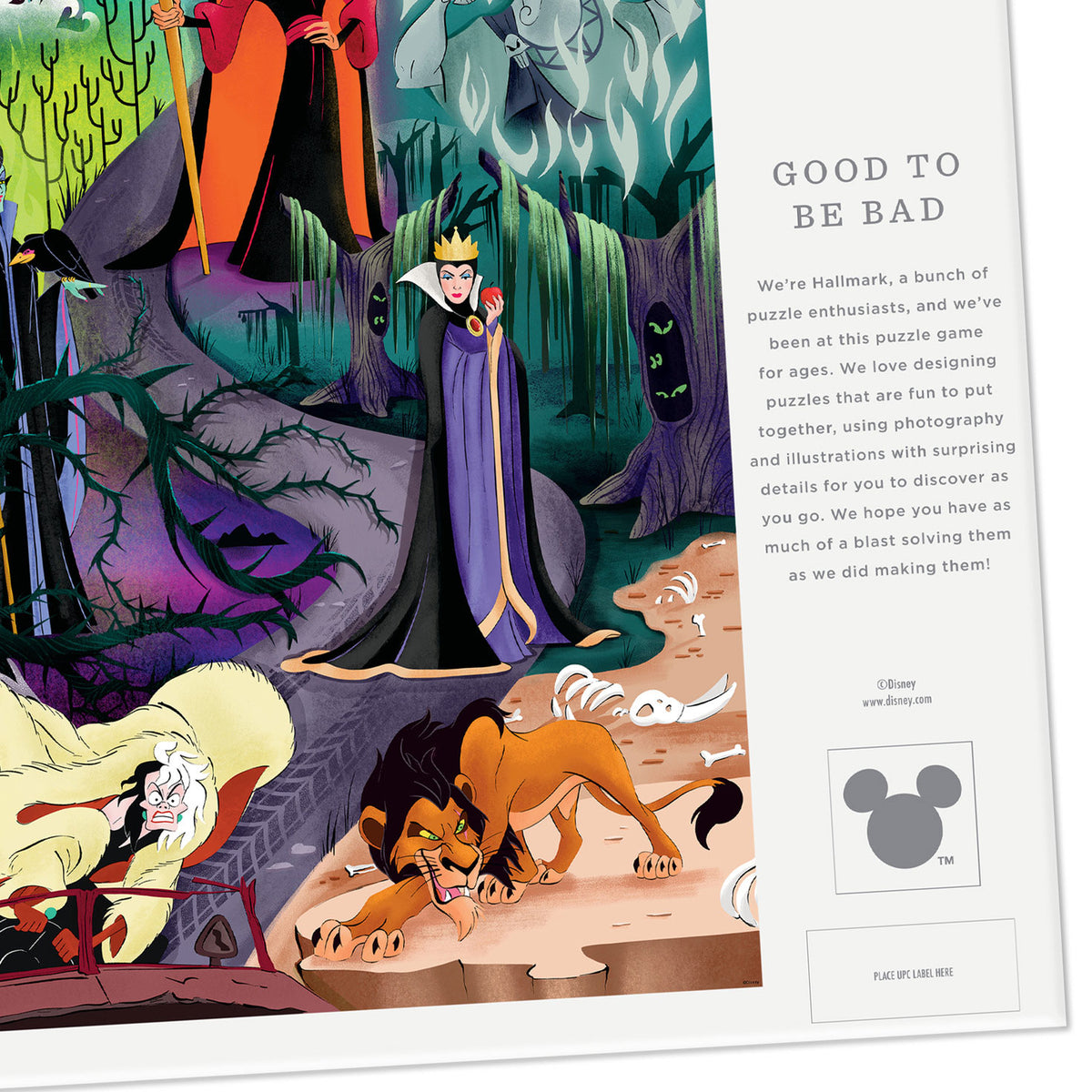 Hallmark Disney Villains It's Good to Be Bad 1000-Piece Jigsaw Puzzle