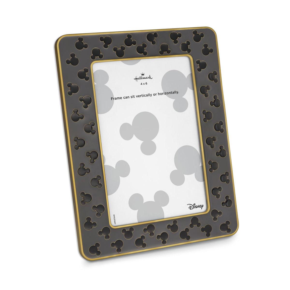 Hallmark Disney Mickey Mouse Silhouettes Gray Metal Picture Frame, 4x6