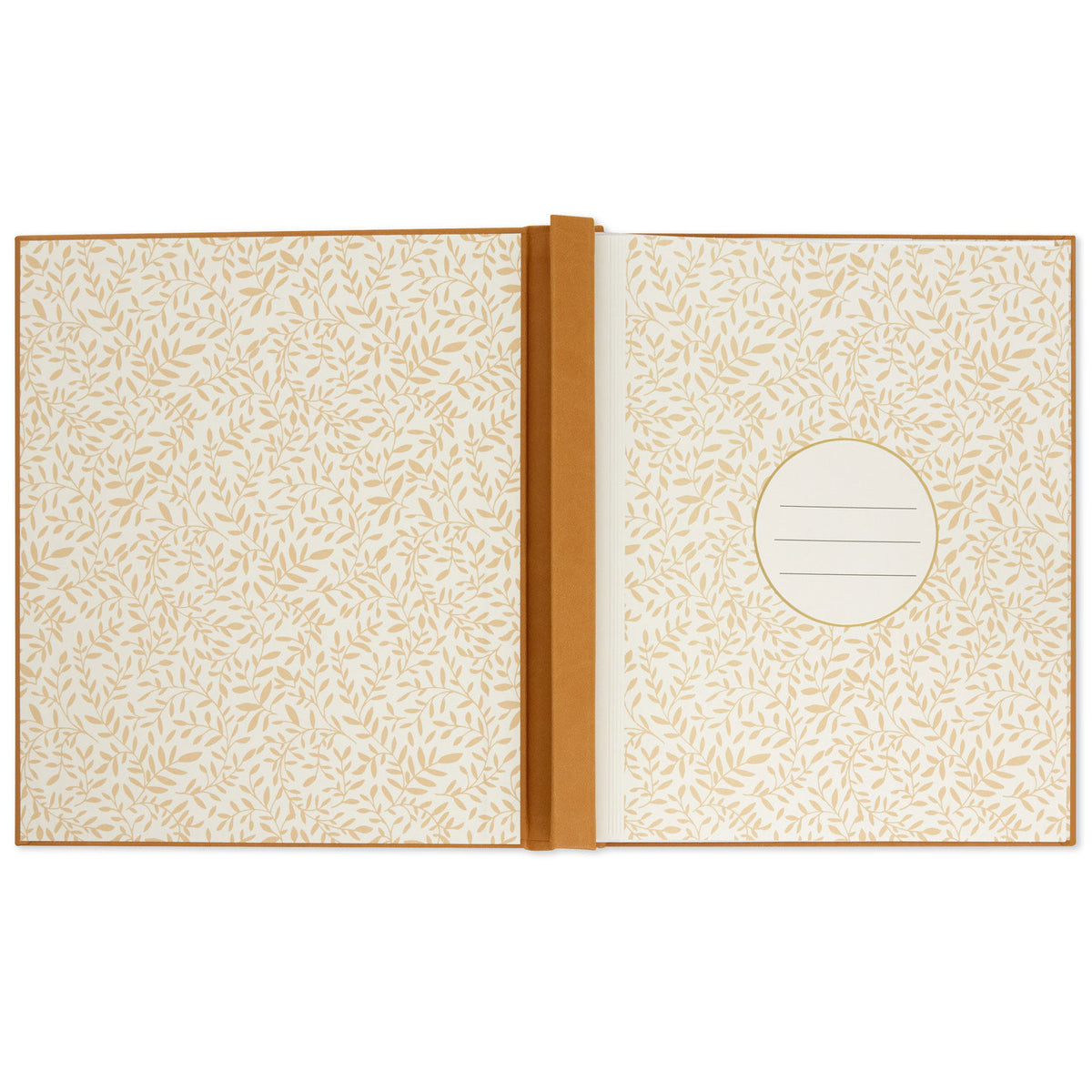 Hallmark Our Family Gold on Tan Refillable Photo Album