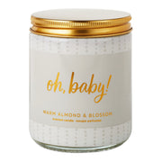 Hallmark Oh Baby Warm Almond and Blossom Scented Jar Candle, 7 oz.