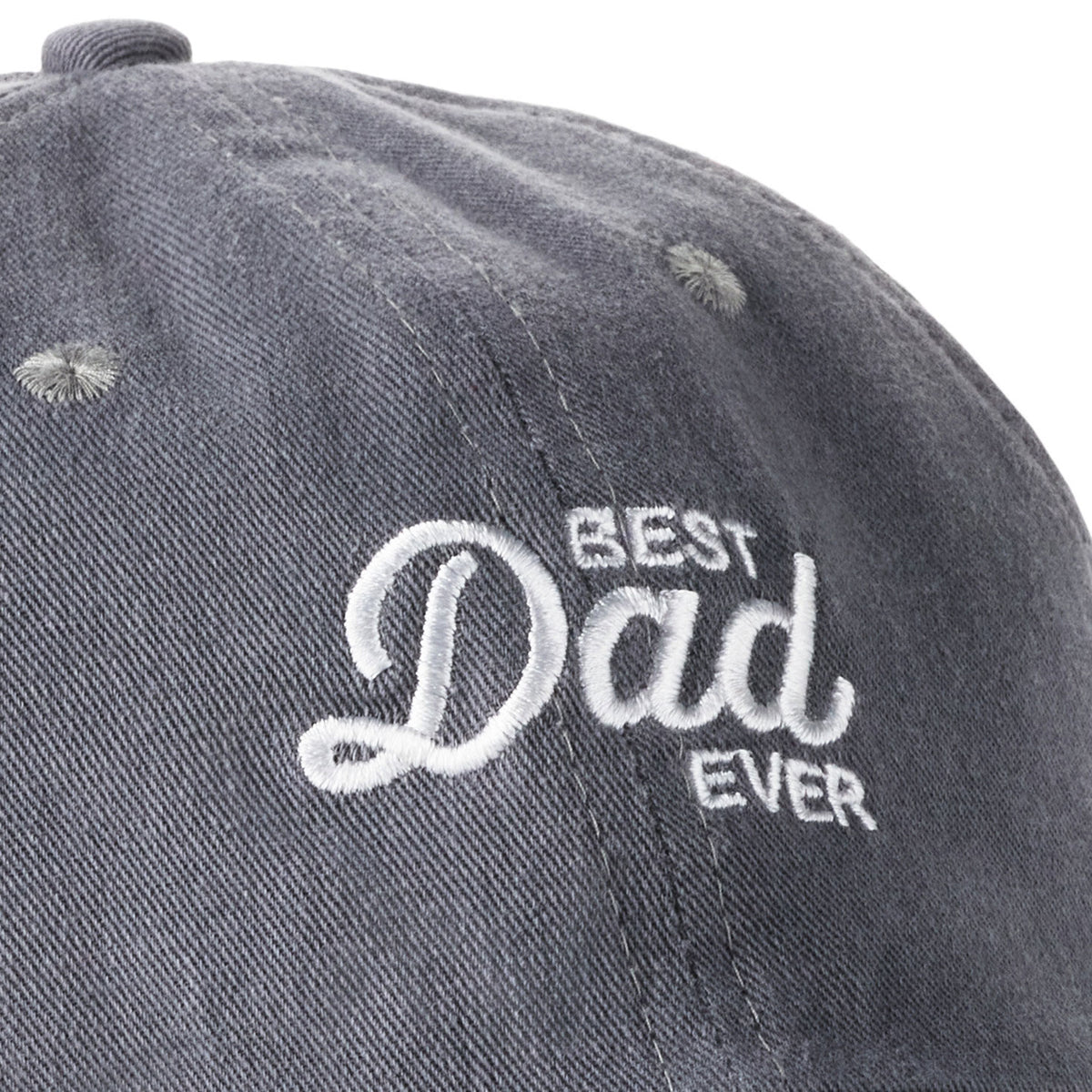 Hallmark Best Dad Ever Gray Twill Baseball Cap