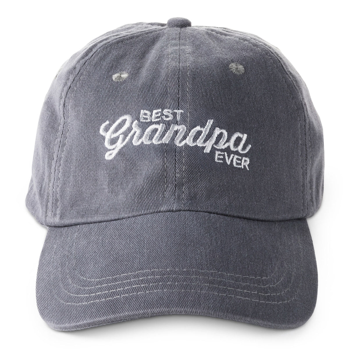 Hallmark Best Grandpa Ever Gray Twill Baseball Cap