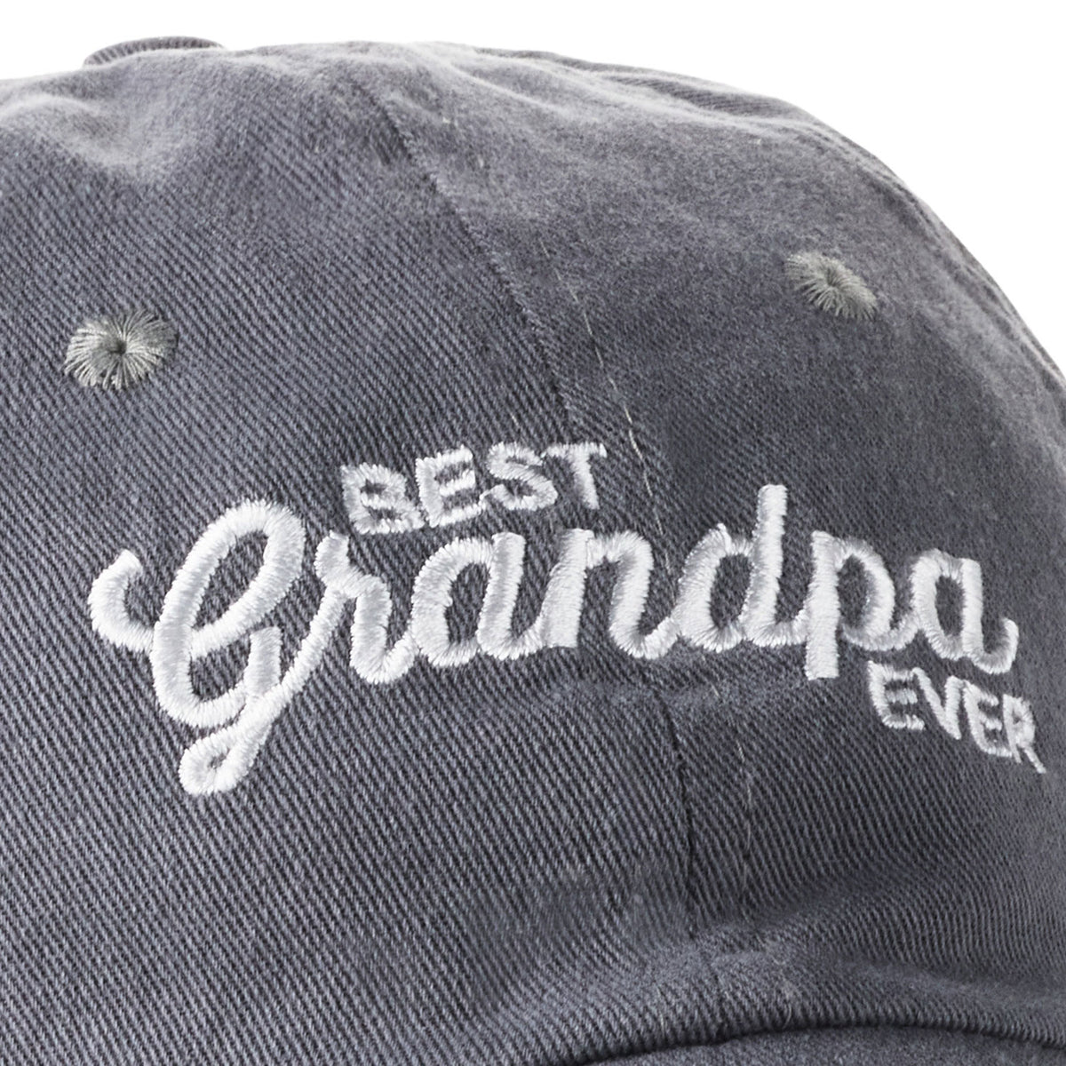 Hallmark Best Grandpa Ever Gray Twill Baseball Cap