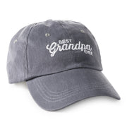 Hallmark Best Grandpa Ever Gray Twill Baseball Cap