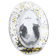 Hallmark Clear Oval With Confetti Graduation Picture Frame, 4x6