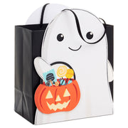 Hallmark 7.8'' Trick-or-Treating Ghost Medium Halloween Gift Bag