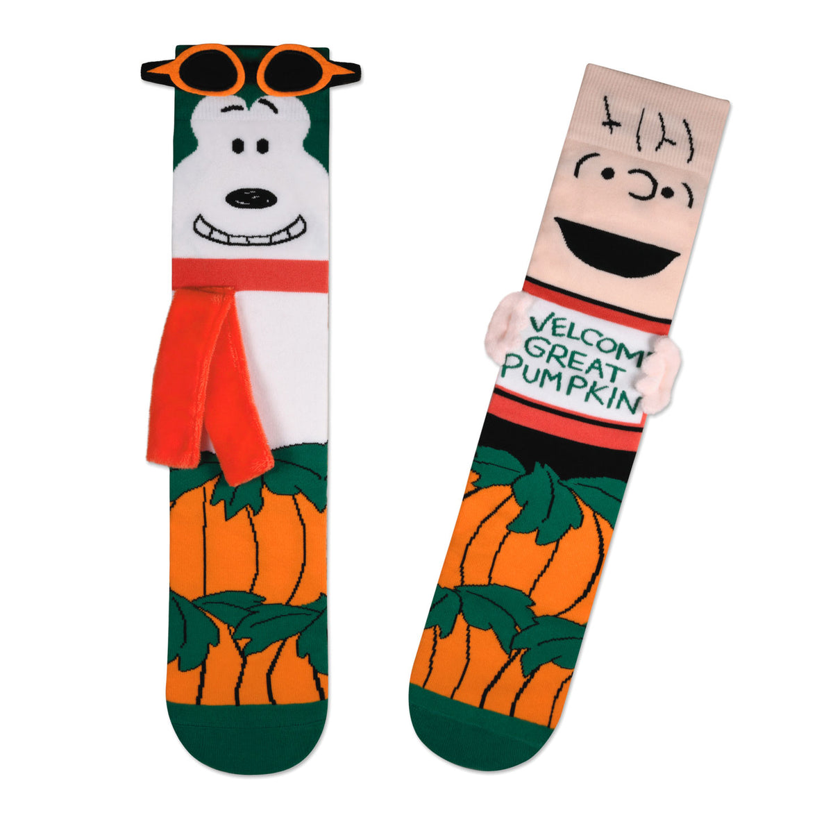 Hallmark Peanuts® Great Pumpkin Linus and Flying Ace Novelty Socks