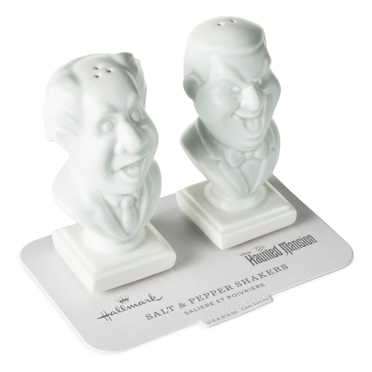 Hallmark Disney The Haunted Mansion Singing Busts Salt and Pepper Shakers, Set of 2