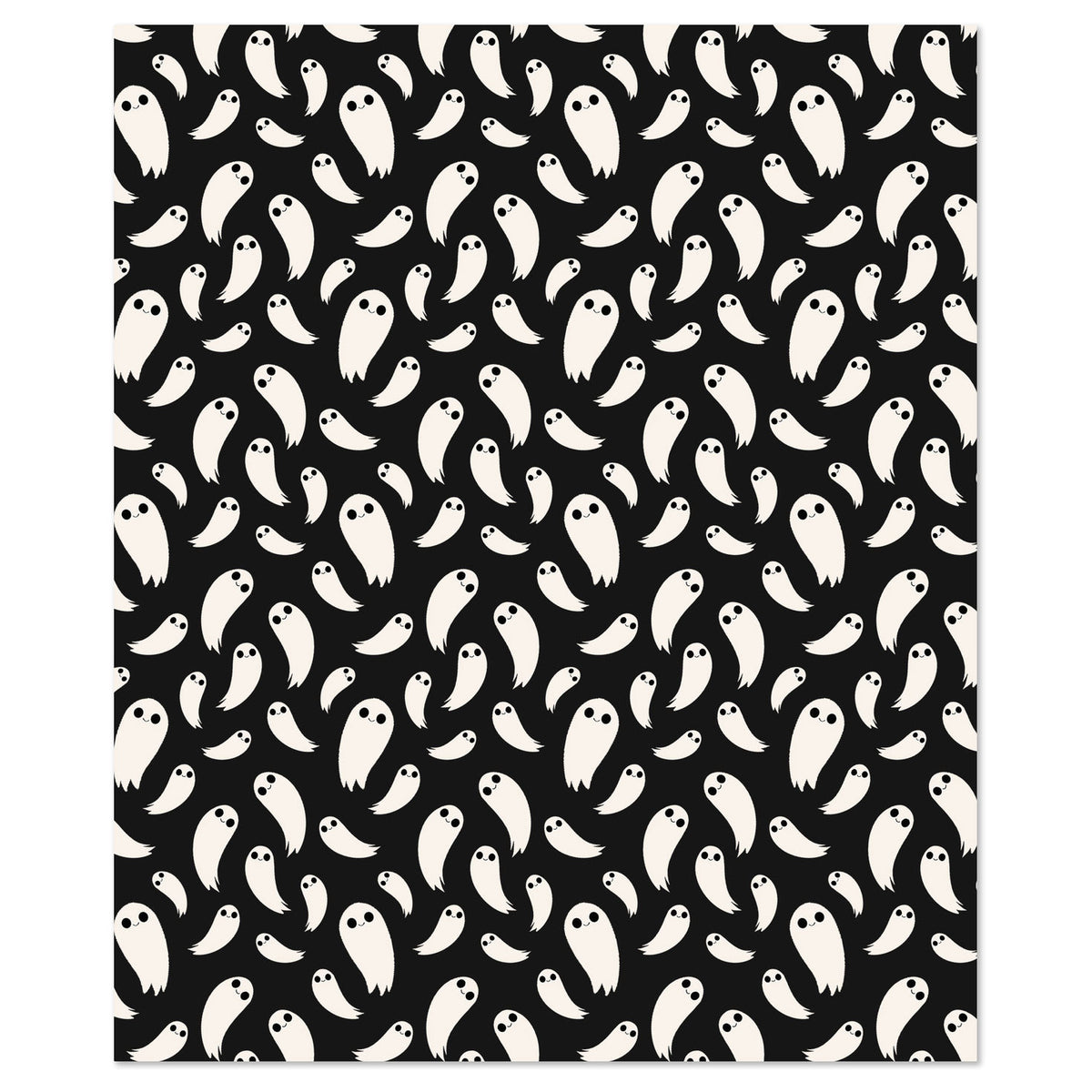 Hallmark Grinning Ghosts Throw Blanket, 50x60