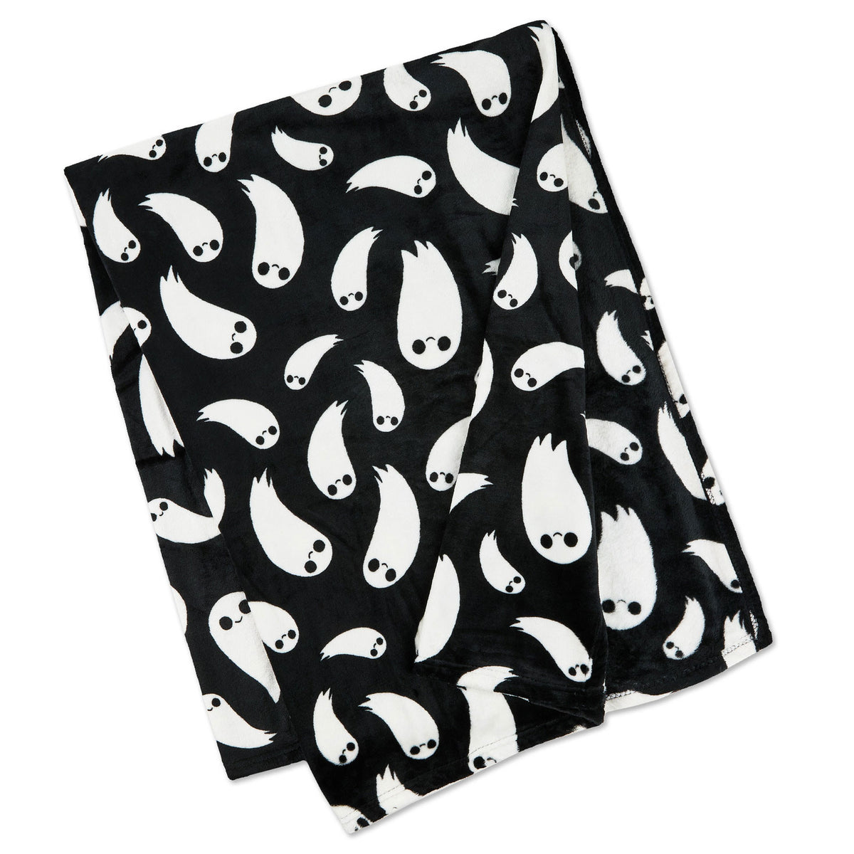 Hallmark Grinning Ghosts Throw Blanket, 50x60