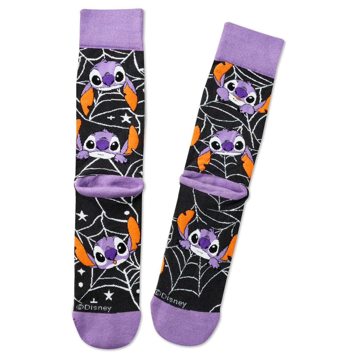Hallmark Disney Stitch Spider Web Novelty Crew Socks