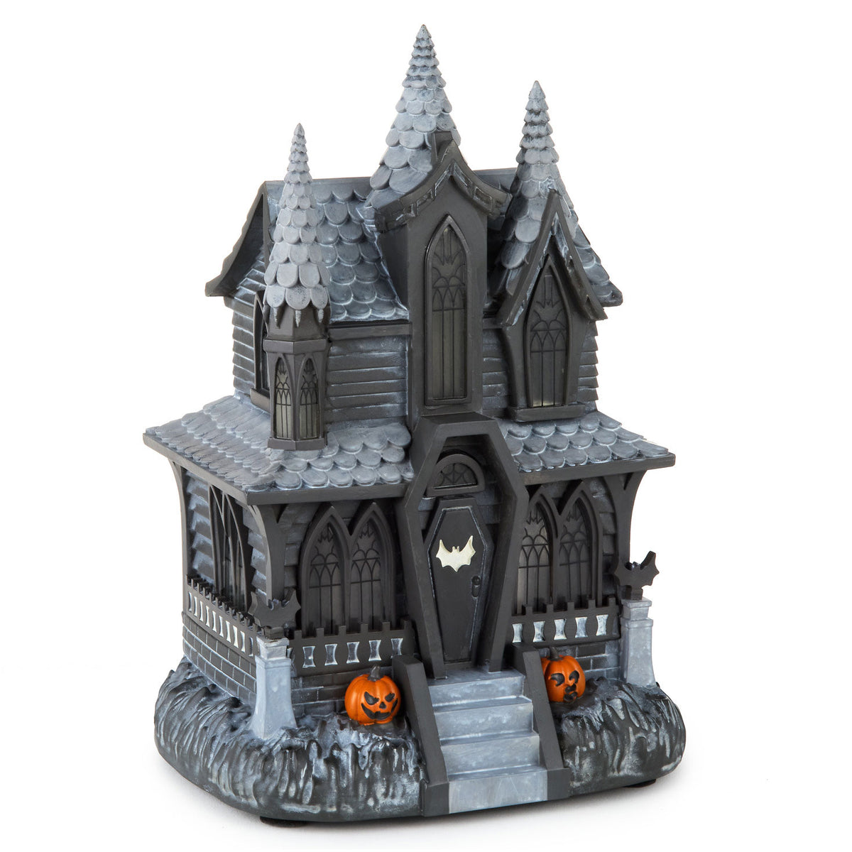 Hallmark Hauntsville Collection Vampire Manor Tabletop Decoration With Light and Sound, 9.75''