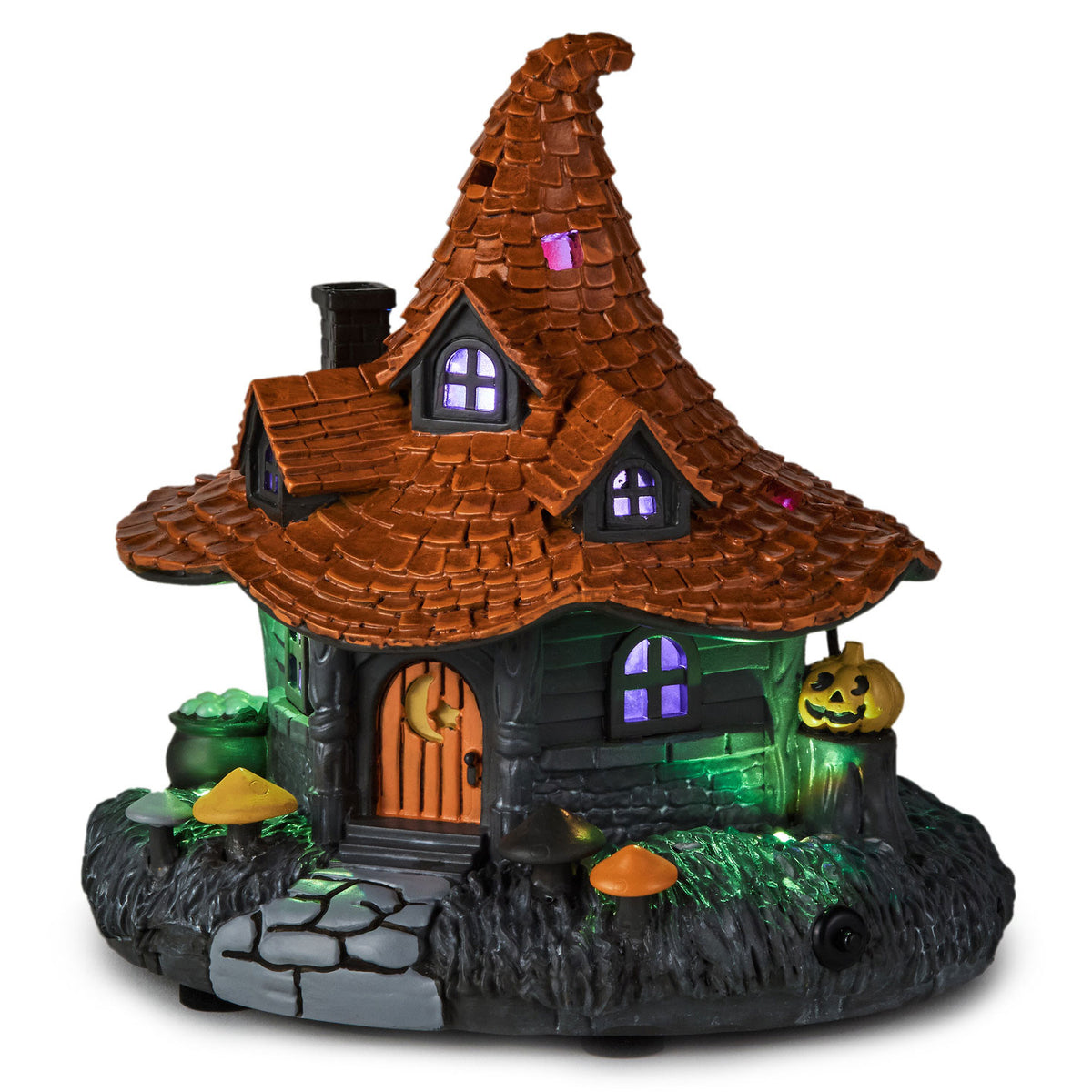 Hallmark Hauntsville Collection Witch House Tabletop Decoration, 7.5''