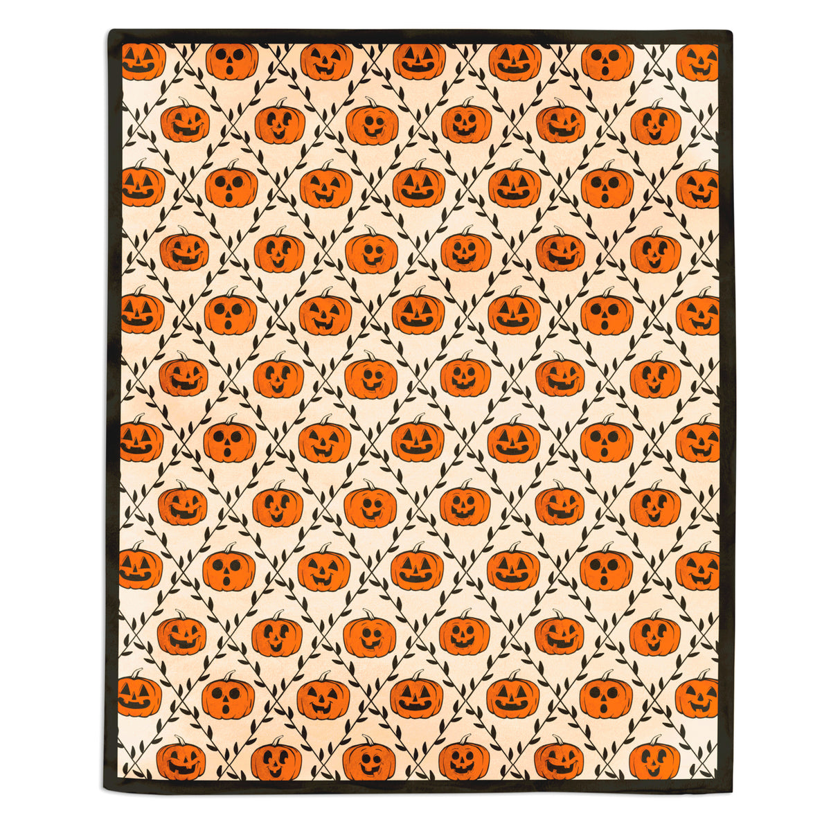 Hallmark Vintage Jack-o'-Lanterns Throw Blanket, 50x60