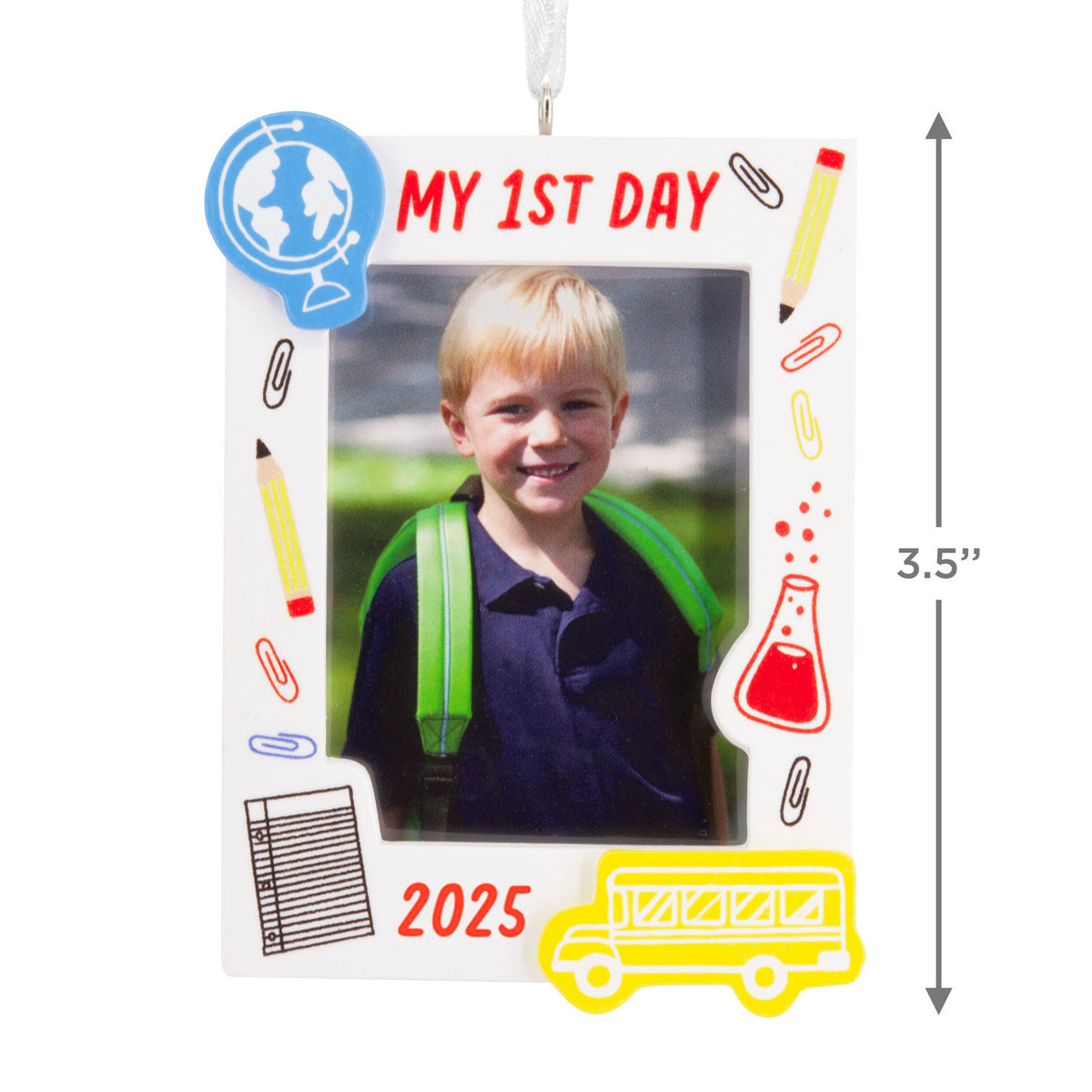 Hallmark My First Day School 2025 Photo Frame Hallmark Ornament
