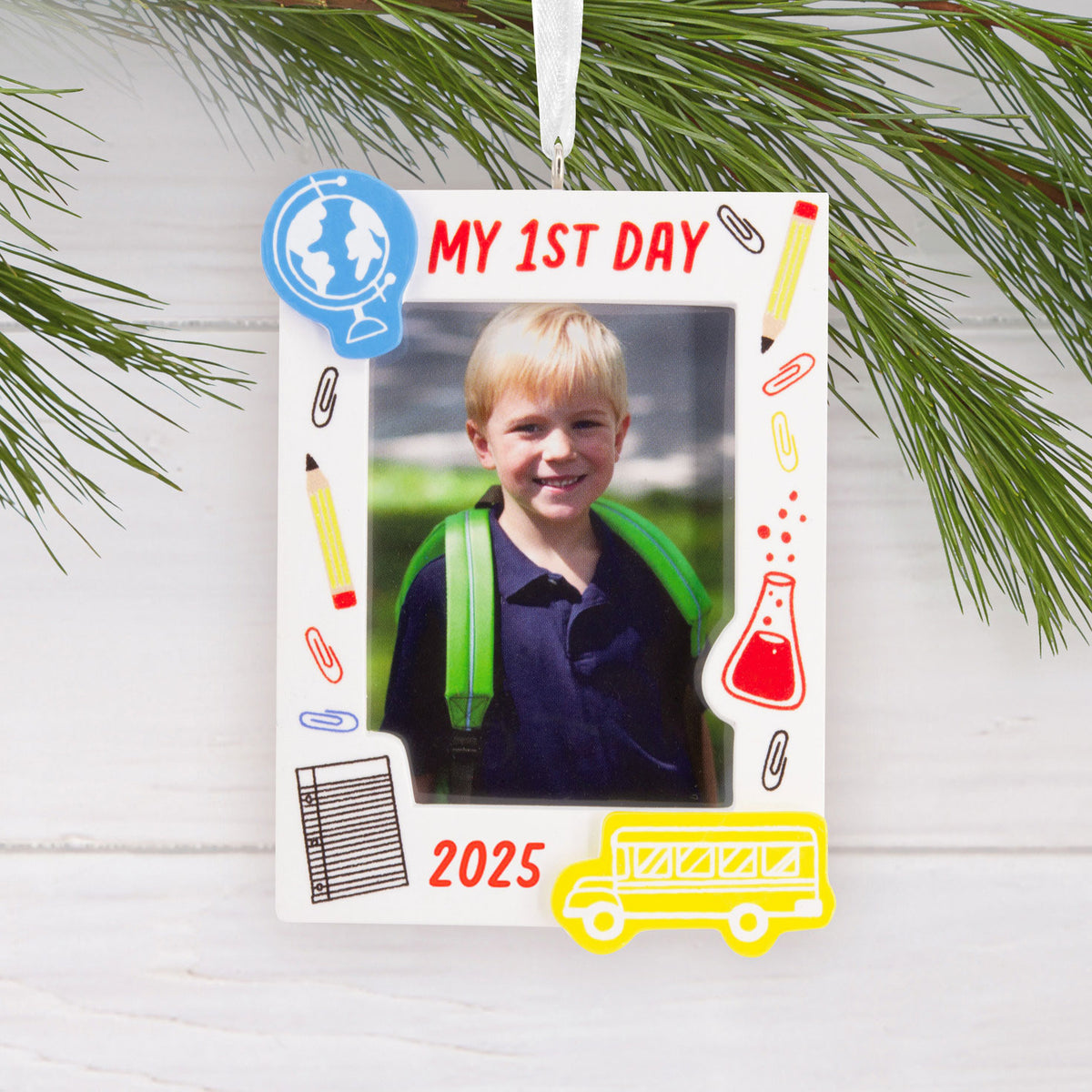 Hallmark My First Day School 2025 Photo Frame Hallmark Ornament