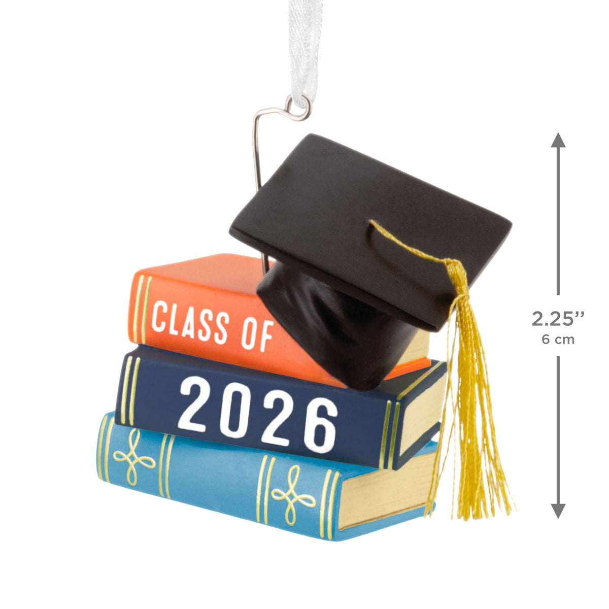 Hallmark Graduation Cap and Books Class of 2026 Hallmark Ornament