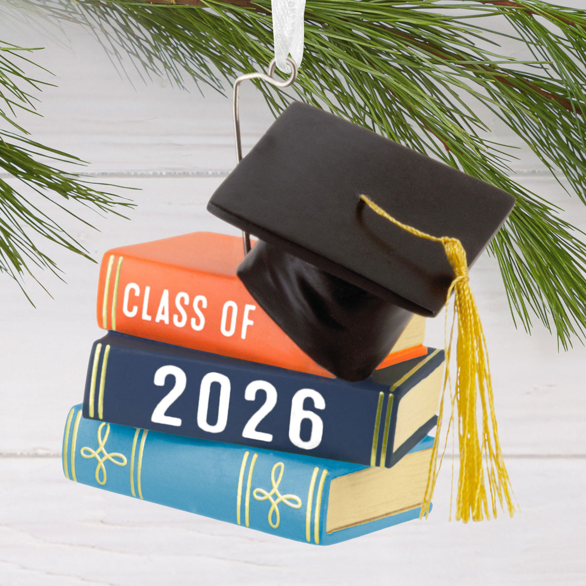 Hallmark Graduation Cap and Books Class of 2026 Hallmark Ornament