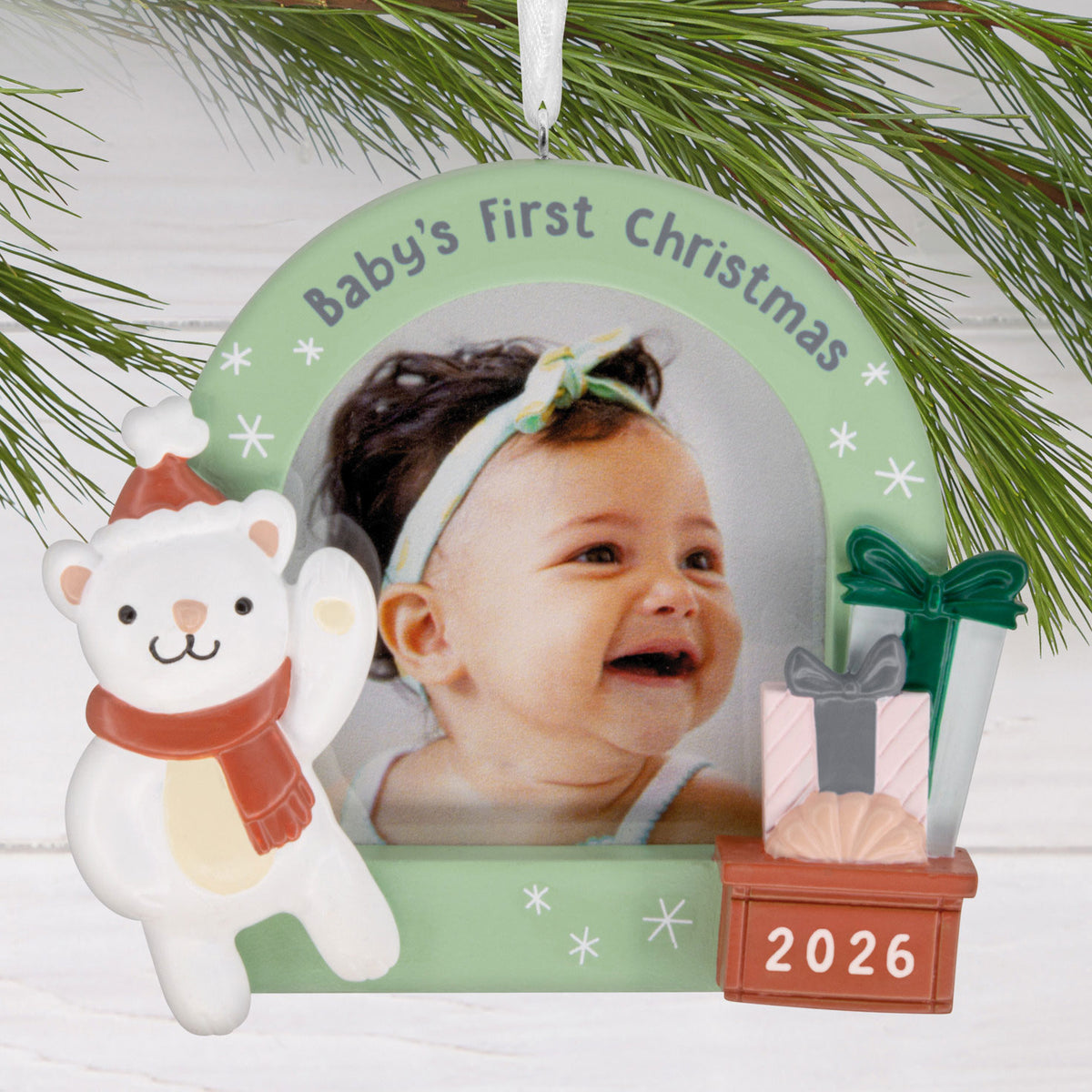 Hallmark Baby's First Christmas 2026 Photo Frame Hallmark Ornament