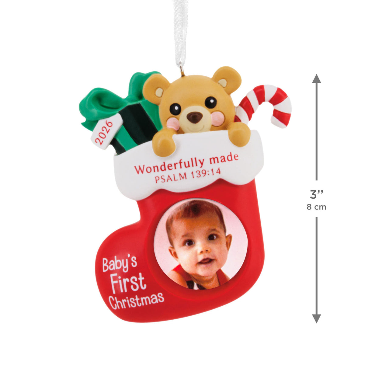 Hallmark Baby's First Christmas 2026 Religious Photo Frame Hallmark Ornament