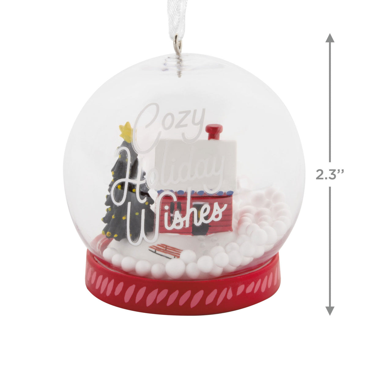 Hallmark Cozy Holiday Wishes Snow Globe Hallmark Ornament