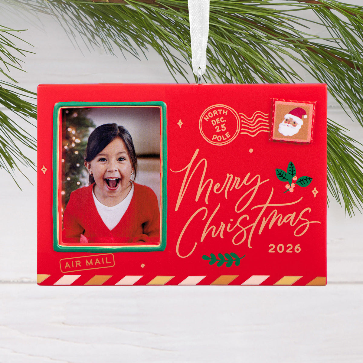 Hallmark Holiday Postcard 2026 Photo Frame Hallmark Ornament
