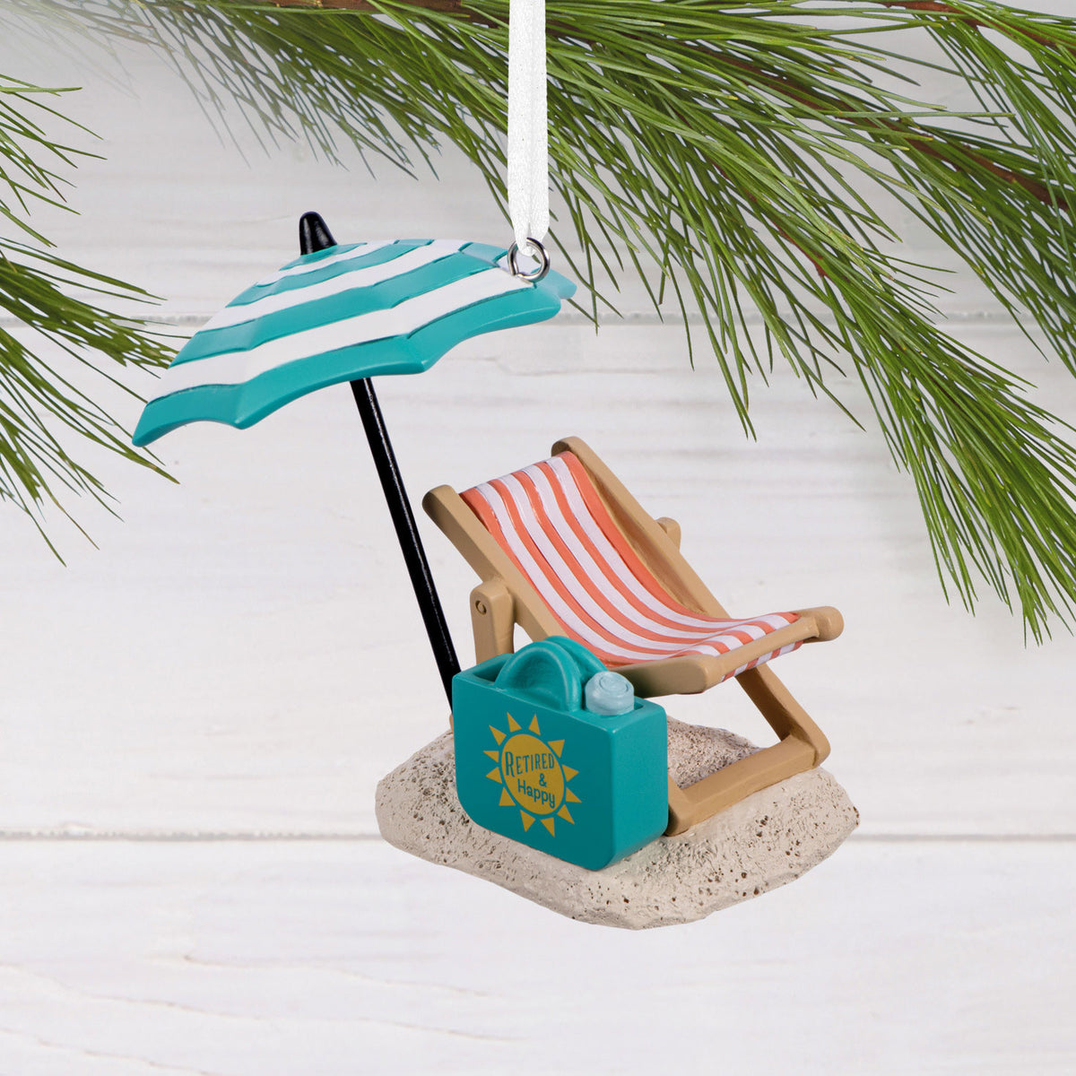 Hallmark Retired and Happy Beach Chair Hallmark Ornament