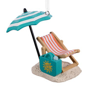 Hallmark Retired and Happy Beach Chair Hallmark Ornament