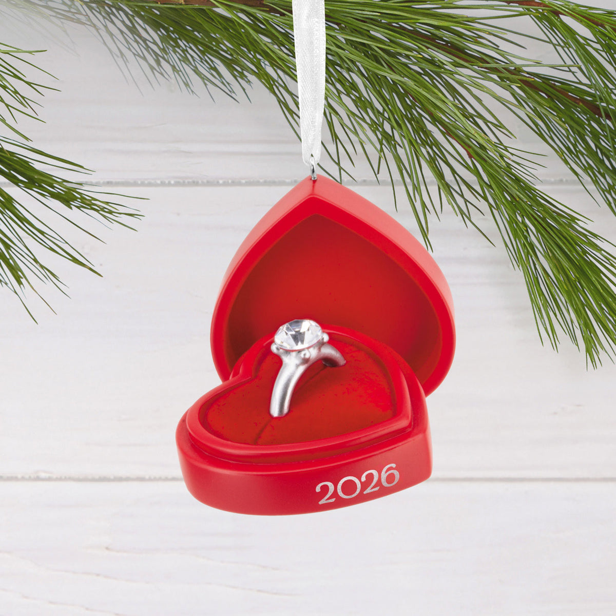 Hallmark Engagement Ring in Red Box 2026 Hallmark Ornament