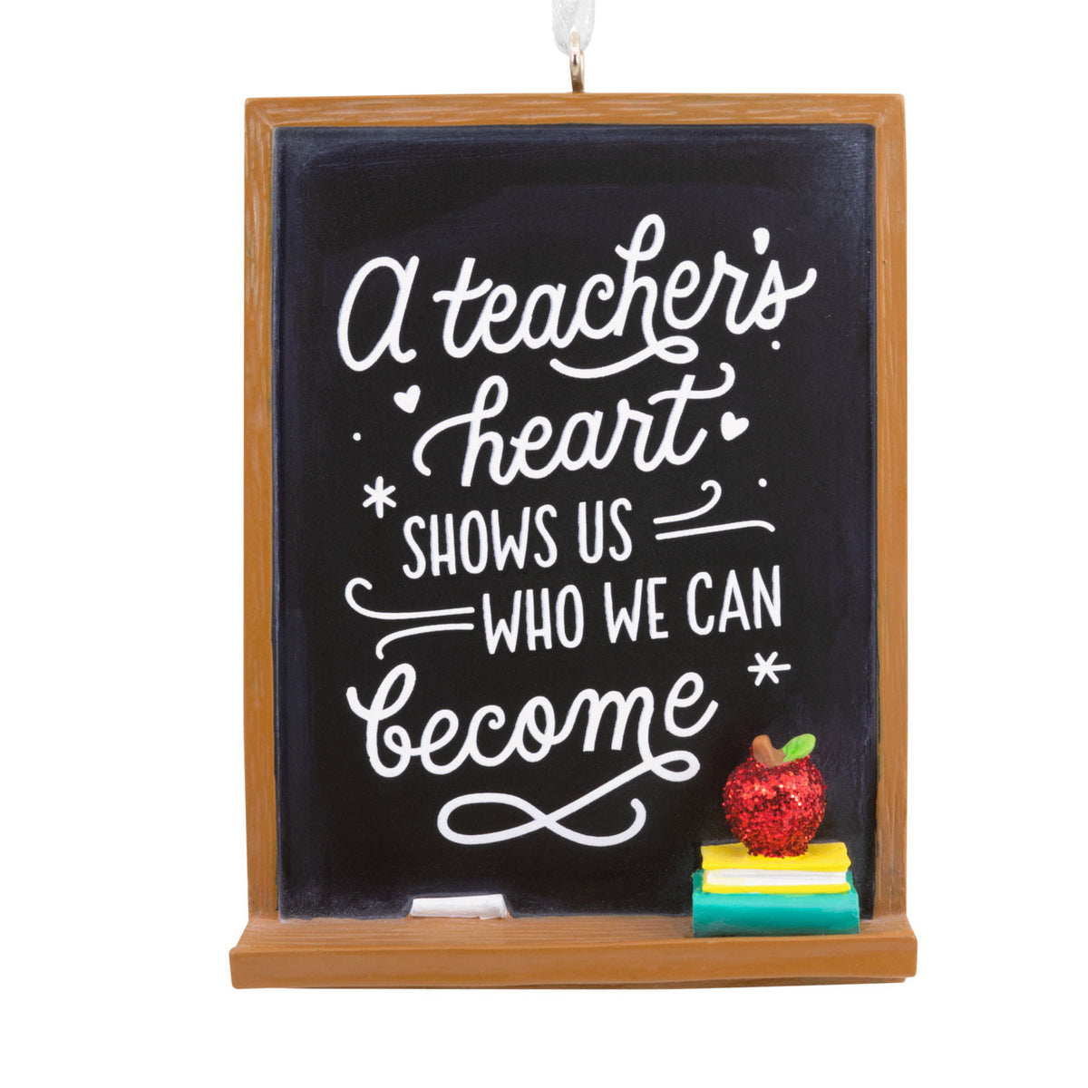Hallmark A Teacher's Heart Blackboard Hallmark Ornament