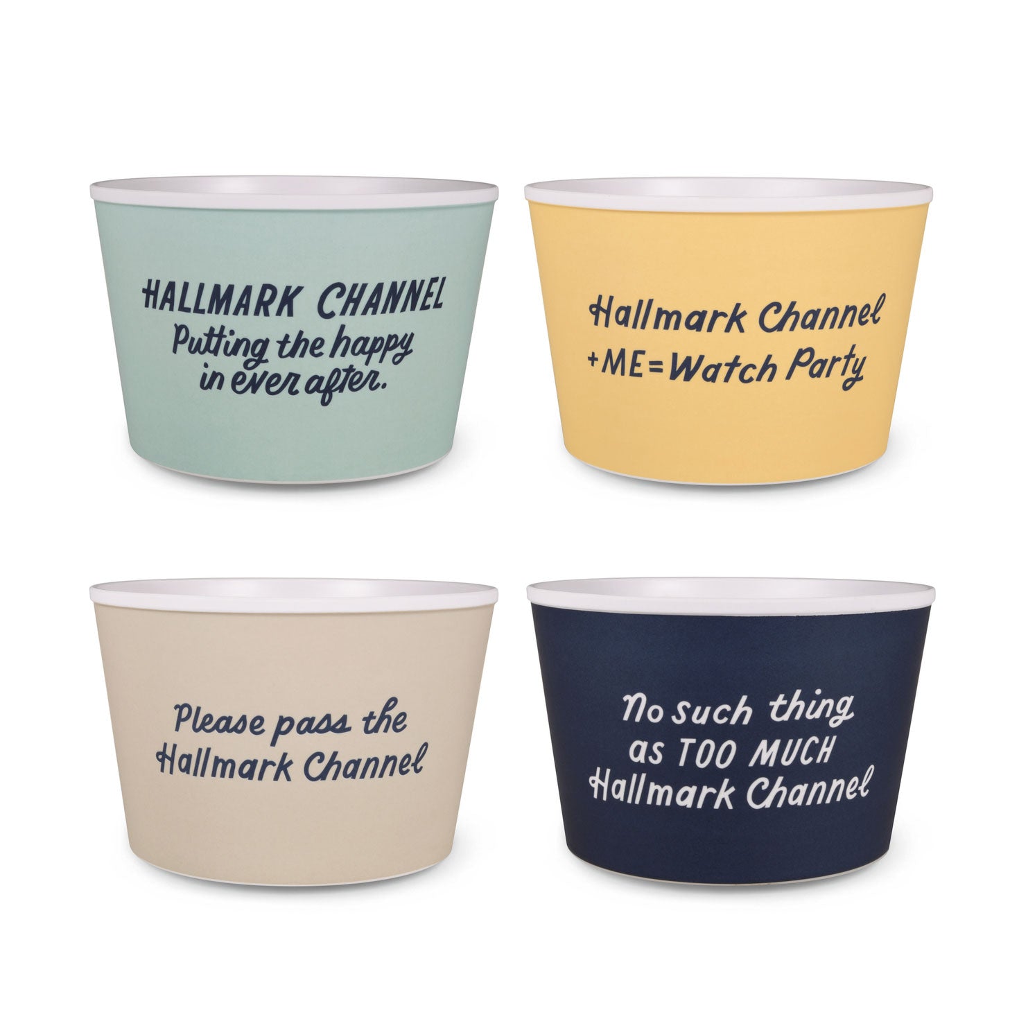 Hallmark Hallmark Channel Popcorn Bowls, Set of 4