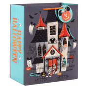 Hallmark 13'' Disney Mickey and Minnie Haunted House Large Halloween Gift Bag