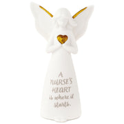 Hallmark A Nurse's Heart Mini Angel Figurine, 3.75"