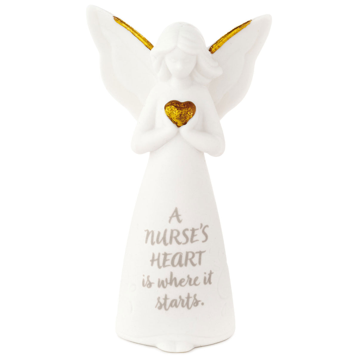 Hallmark A Nurse's Heart Mini Angel Figurine, 3.75"