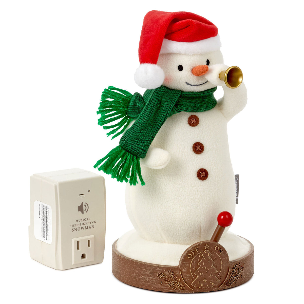 Hallmark Musical Tree-Lighting Snowman Plush, 10.5''