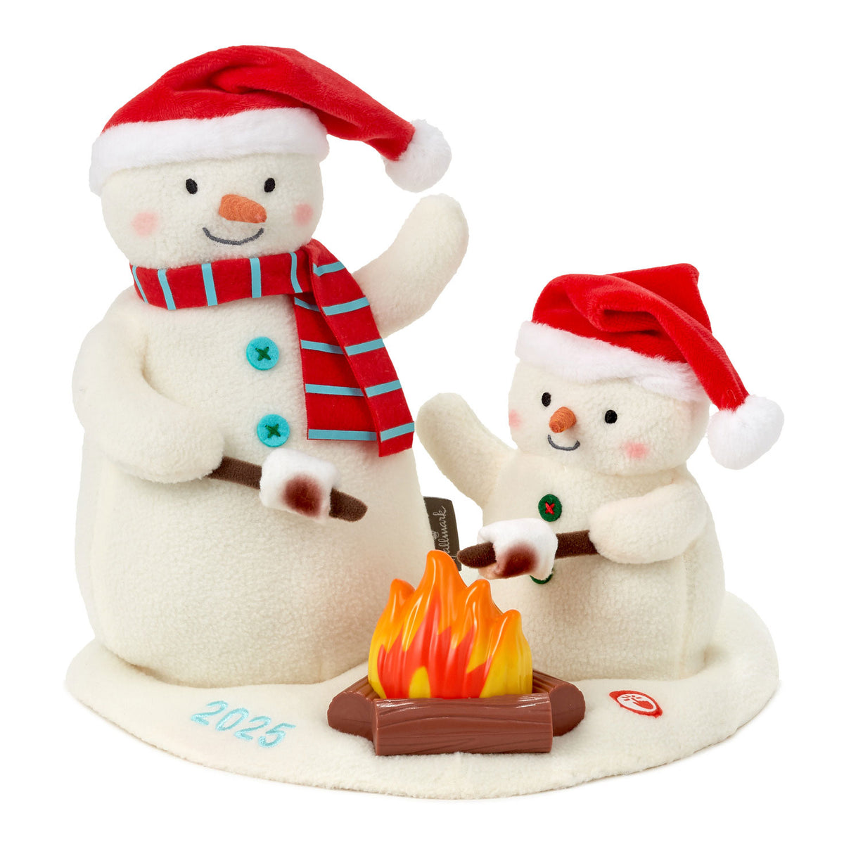 Hallmark Roasting Marshmallows Singing Snowmen Plush With Light and Motion