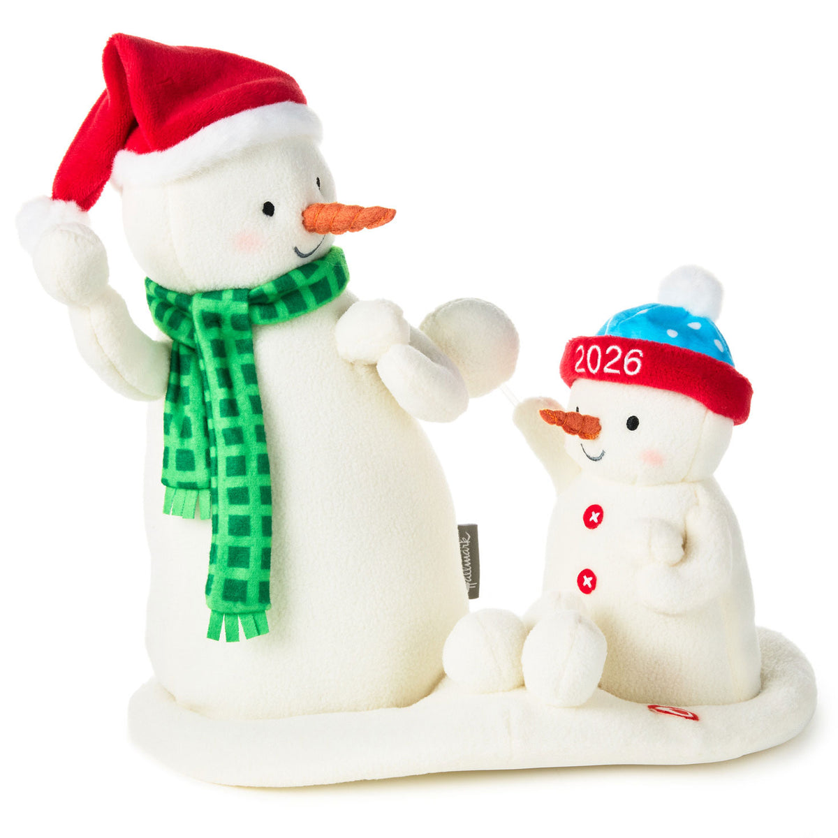 Hallmark Snowball Fight! Musical Snowmen Plush With Motion, 10''