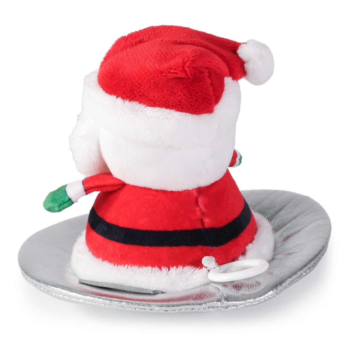 Hallmark Sledding Santa Zip-Along Plush Toy, 5''