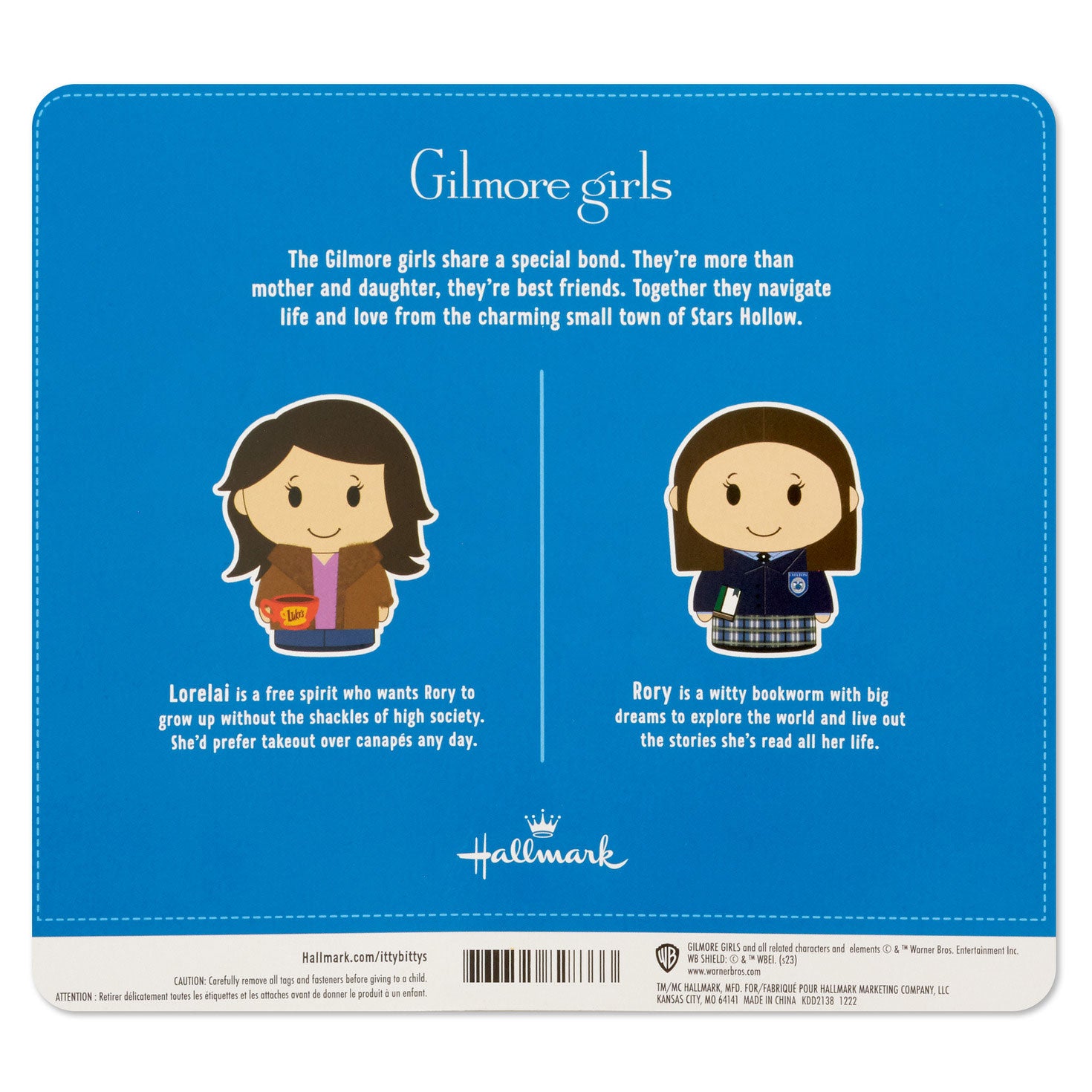 Hallmark itty bittys® Gilmore Girls Lorelai and Rory Gilmore Plush, Set of 2
