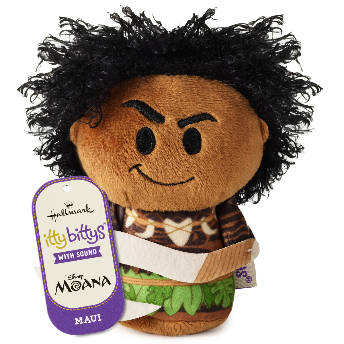Hallmark itty bittys® Disney Moana Maui Plush With Sound, 4''