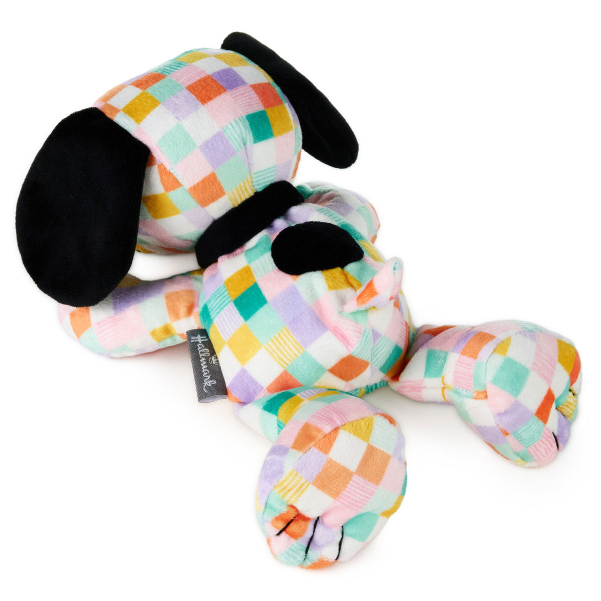 Hallmark Peanuts® Pastel Patchwork Floppy Snoopy Plush, 11'' L