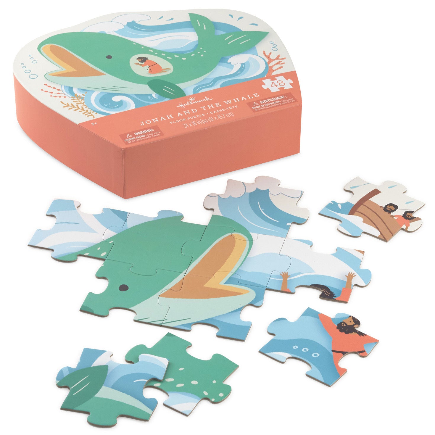 Hallmark Jonah and the Whale 48-Piece Floor Puzzle