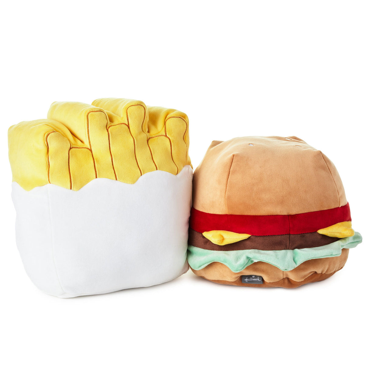 Hallmark Large Better Together Burger and Fries Magnetic Plush, 10.25"