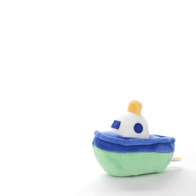 Hallmark Zip-Along Tugboat Plush Toy